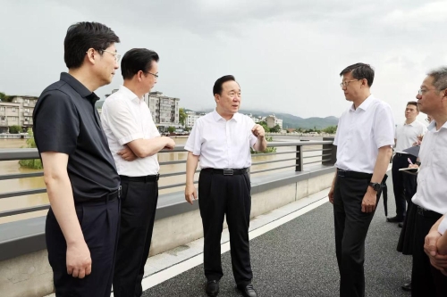 省委书记王浩检查指导东苕溪流域防汛工作